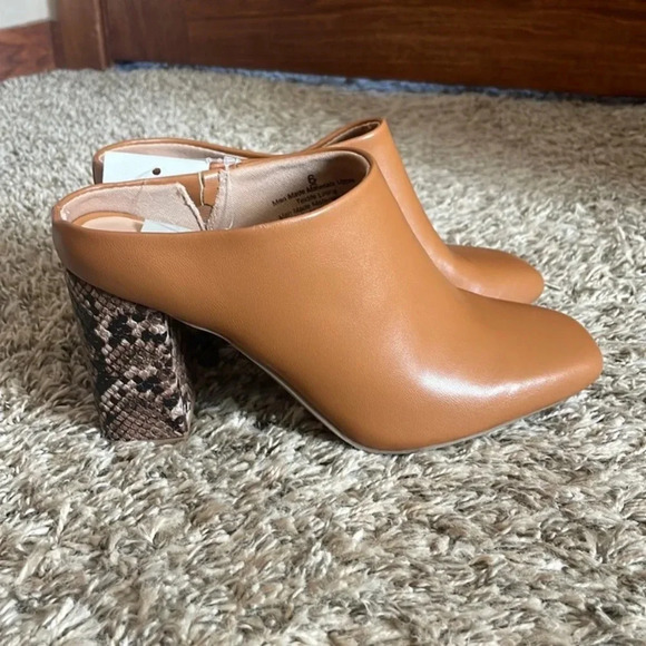 A New Day mule camel and snakeskin size 6 - Picture 1 of 3